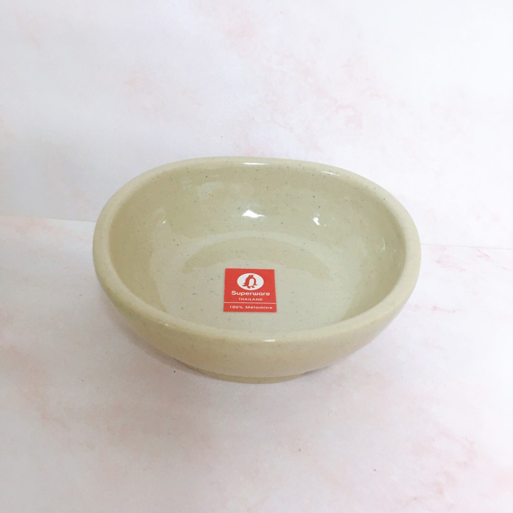 Đĩa Chấm SUPERWARE Nhựa Phíp 100% Melamine Nâu Đá - Stone