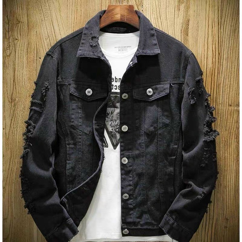 Áo jean nam cao cấp rách vải dày, sịn sò SIÊU PHẨM