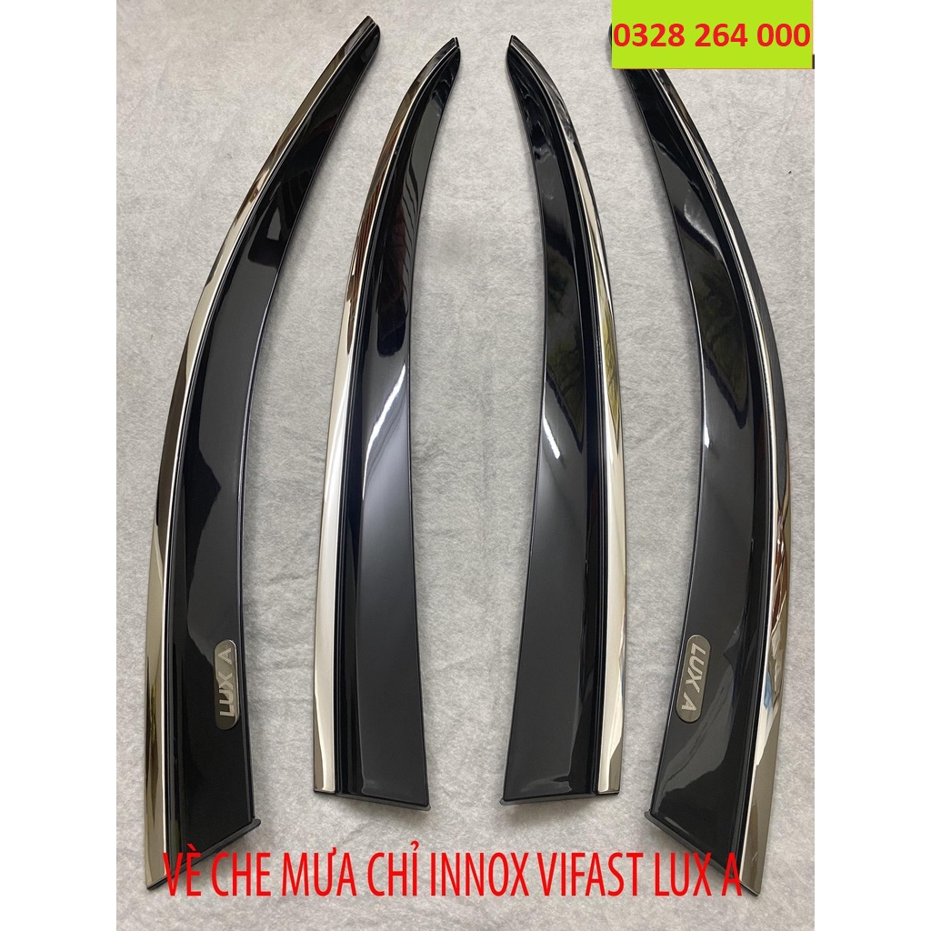 [Mã LIFEAU5SALE giảm 20k đơn 50k] Vè che mưa chỉ INOX xe Vinfast Lux A - Hàng cao cấp nhất thị trường