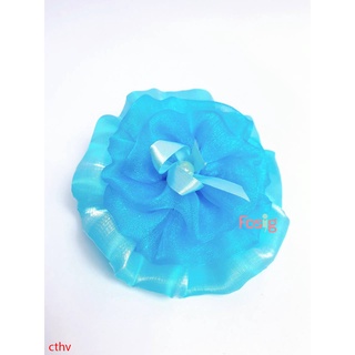 Cột Tóc Hoa Voan Cho Bé - Xanh