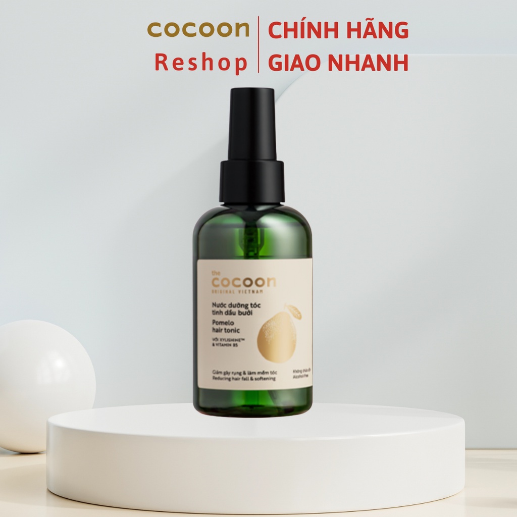 Nước dưỡng tóc tinh dầu bưởi Cocoon giúp giảm gãy rụng &amp; làm mềm tóc 140ml