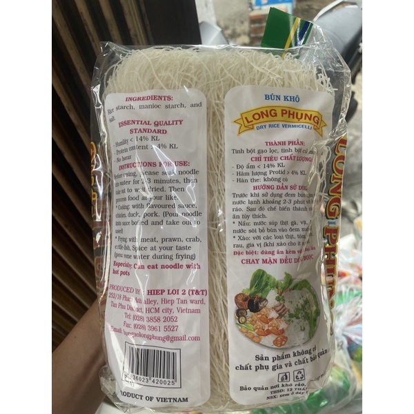 Bún gạo Long Phụng 500gr