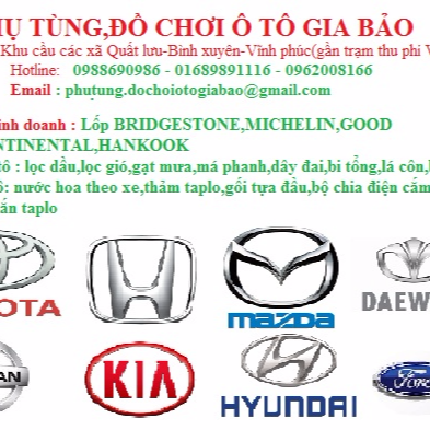 Phụ tùng,đồ chơi ôtô Gia Bảo