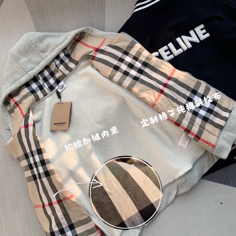 Áo khoác nỉ cho nữ thương hiệu Burberry BBR cao cấp