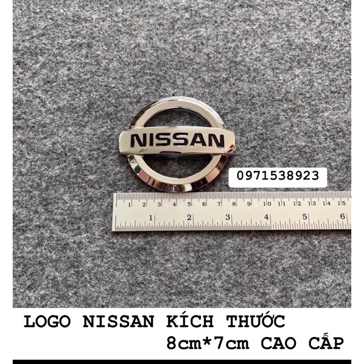 LOGO NISSAN DÁN ĐẦU HOẶC ĐUÔI XE HÀNG CAO CẤP KÍCH THƯỚC 8*7cm