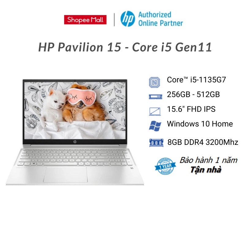 [Mã ELHP15 giảm 10% đơn 15TR] Laptop HP Pavilion 15eg1038TU (Core i51135G7 + 15.6&quot; FHD)