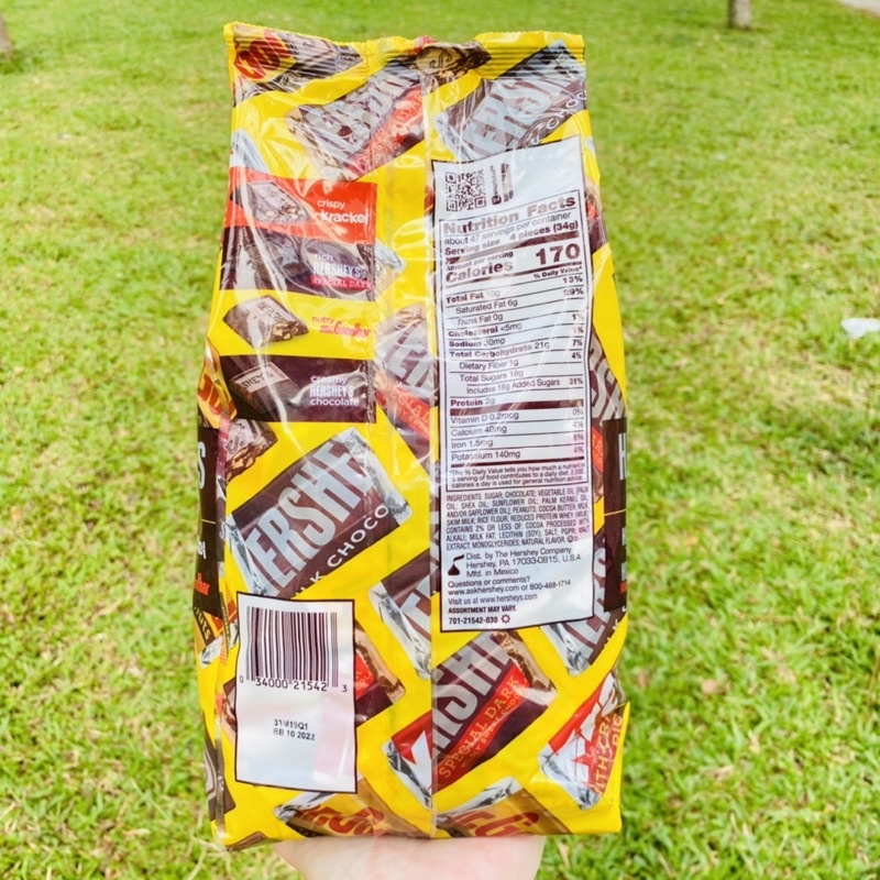 Socola Hershey’s Miniatures 1.58kg 180 viên