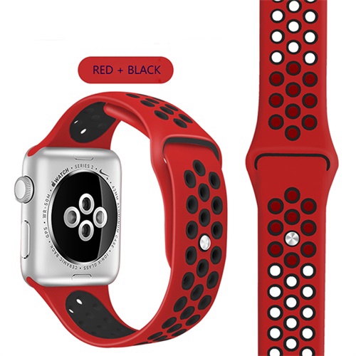 Dây phong cách thể thao thay thế cho đồng hồ thông minh đeo tay Apple Watch SE Series 6 5 4 3 2 iWatch 38 40 42 44MM