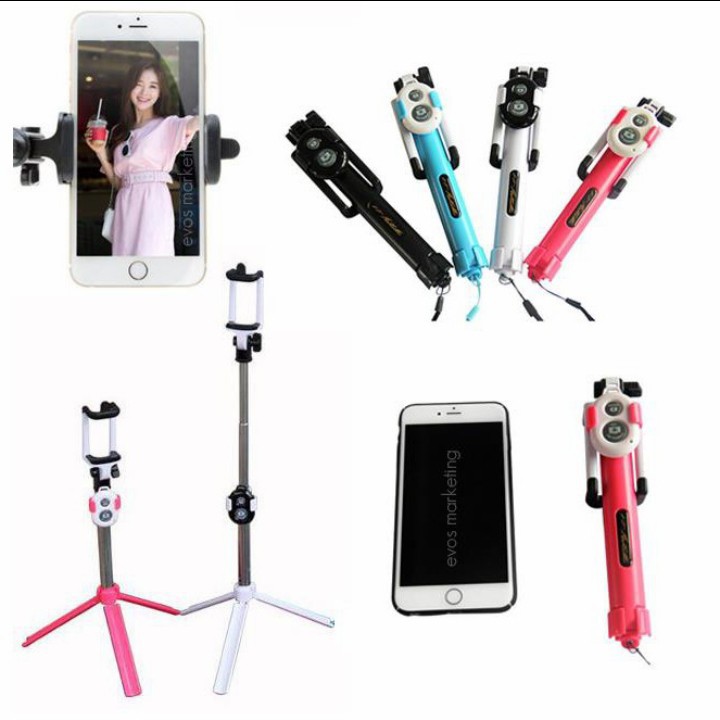Gậy Chụp Ảnh Selfie 3 Trong 1 Kết Nối Bluetooth | BigBuy360 - bigbuy360.vn