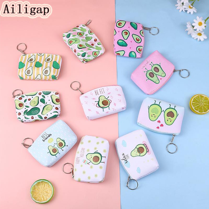 Ví đựng tiền xu mini hình quả bơ dễ thương