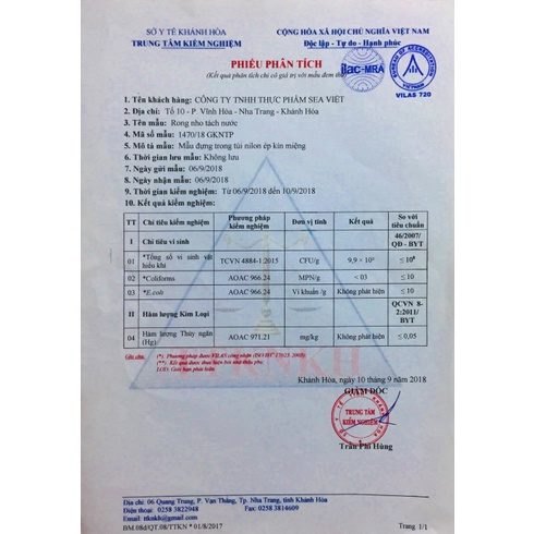 Rong nho tách nước Sea Việt hộp 220g 11 gói - Mỗi gói 20g + Tặng 1 gói nước sốt mè rang