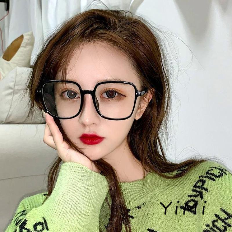 Kính bảo vệ bức xạ khung kim loại hình vuông lớn thời trang Hàn Quốc