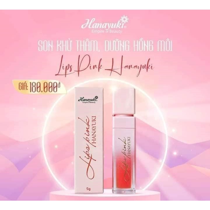 Gel dưỡng môi làm hồng môi hanayuki Lips Pink Hanayuki chính hãng 100% - Hanayuki Clinic Vietnam