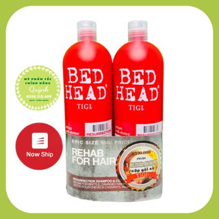 CẶP DẦU GỘI VÀ DẦU XẢ TIGI ĐỎ [BED HEAD TIGI RED] SIÊU PHỤC HỒI TÓC HƯ TỔN, KHÔ XƠ CẤP ĐỘ 3 - 750mlX2