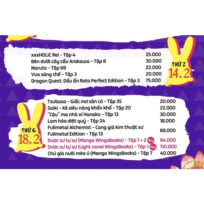 Hàng Kim Đồng 14.02 & 18.02 & 21.02.2022
