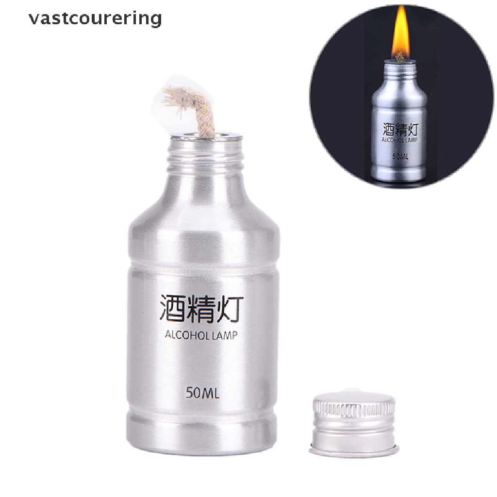 1 Cái Đèn Cồn Kim Loại Dạng Lỏng Cho Cắm Trại Sinh Tồn Ngoài Trời