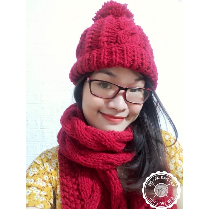 Mũ len đan tay - Mũ len handmade - Đồ len đan