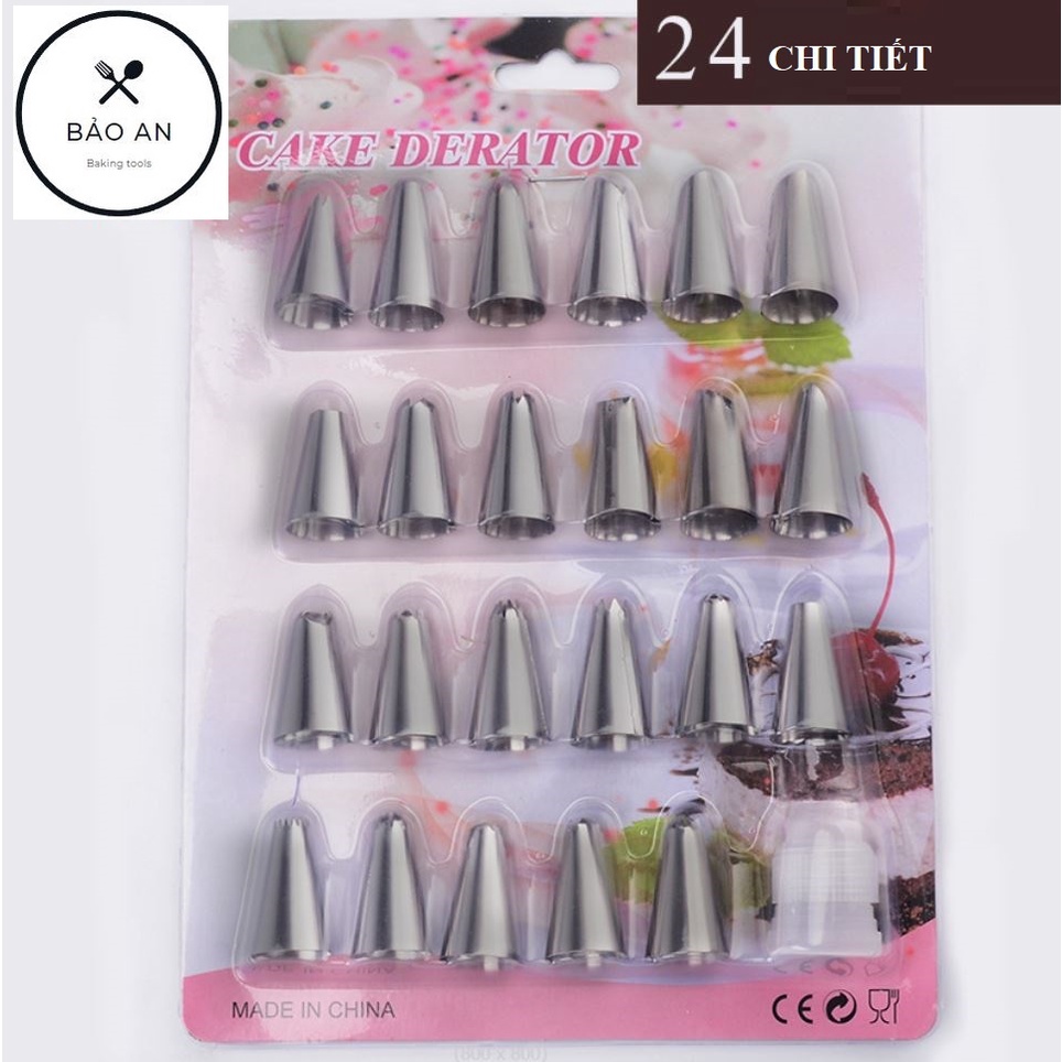 Đui bắt kem tạo hình bánh bông lan, bánh gato