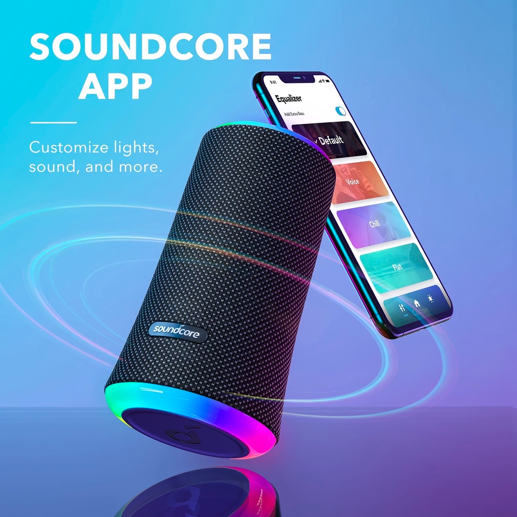 Loa Bluetooth Anker SoundCore Flare 2 A3165 20W | Flare A3161 12W | Chống nước IPX7 | Bảo Hành 18 Tháng