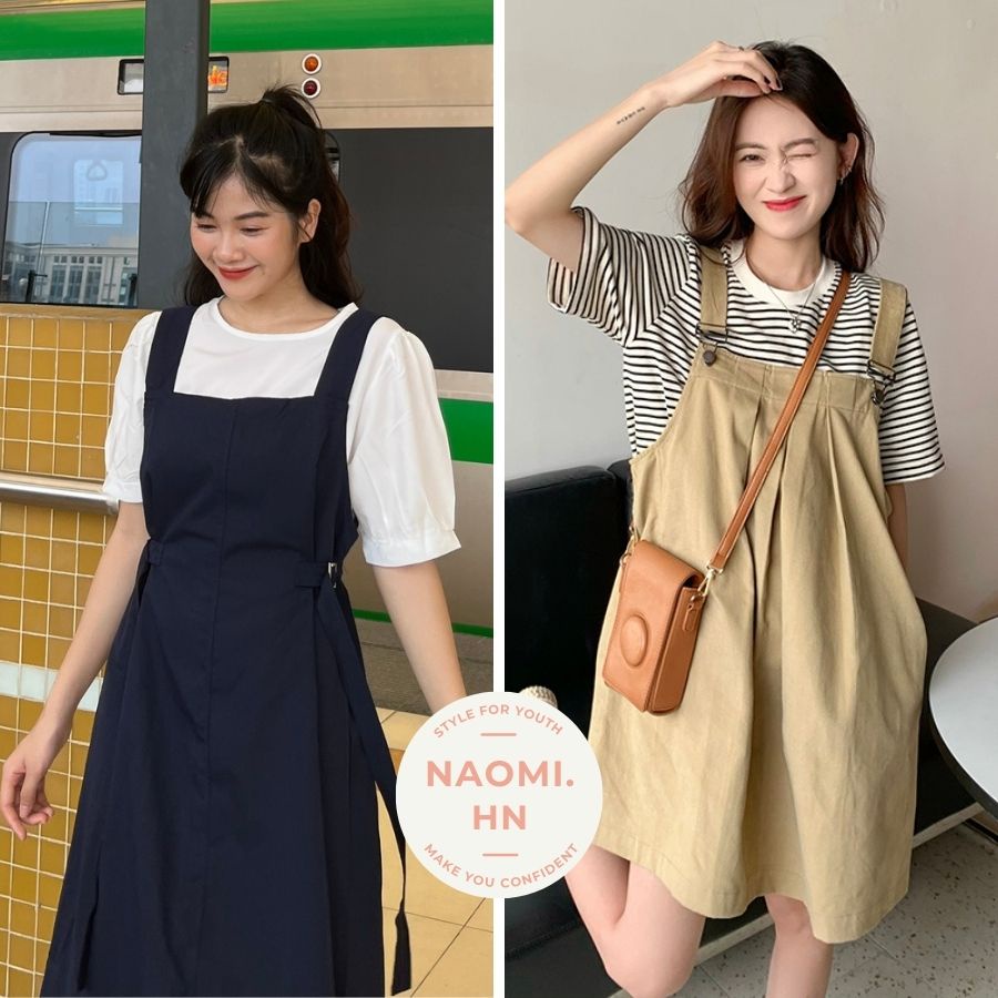 Set yếm nữ thắt eo chất dày dặn mềm mại thấm hút mồ hôi tốt. Sơ mi cộc kèm yếm nữ có đai chỉnh eo trẻ trung khoẻ khoắn.