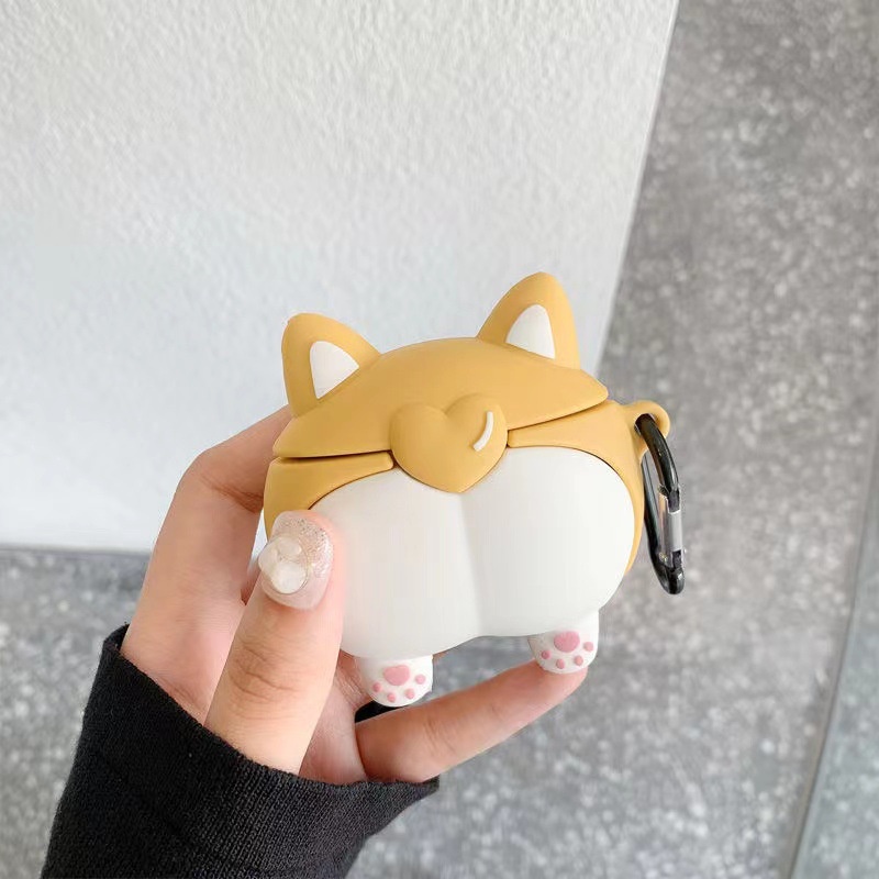 Case airpods 2 3 pro Mông shiba siêu đáng yêu 1123