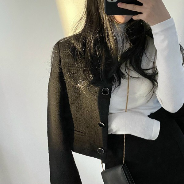 Set dạ SWEET màu đen mix chân váy xẻ tiểu thư sang chảnh cho mọi cô gái | BigBuy360 - bigbuy360.vn