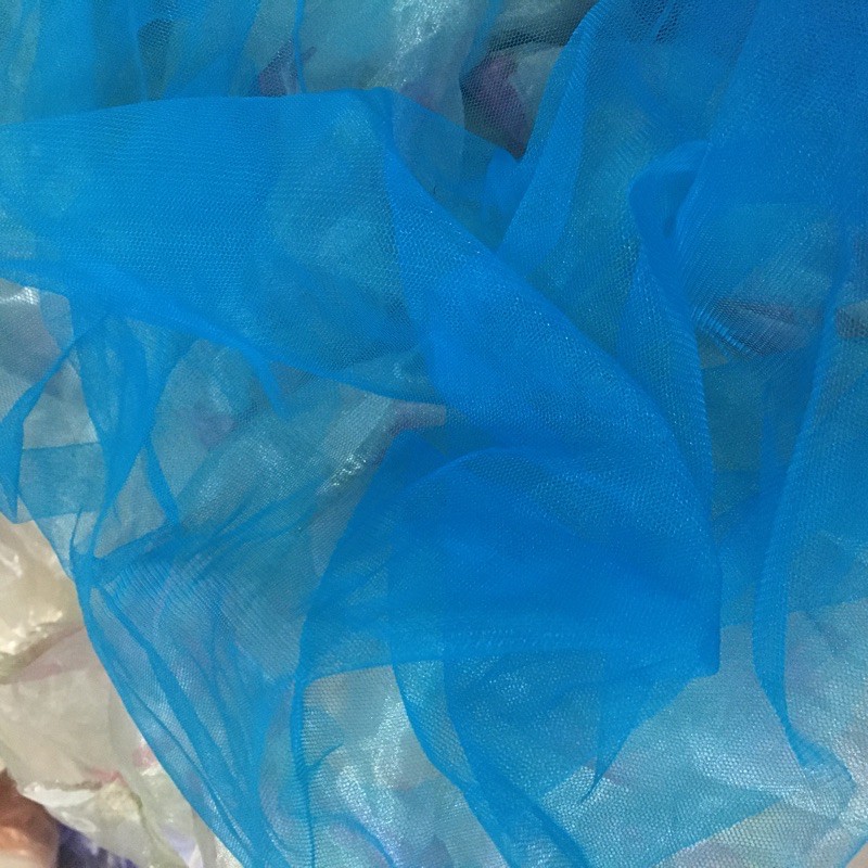 Vải voan lưới tutu xanh da trời  của Vải rẻ HB shop