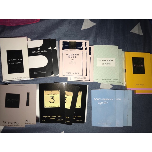 Sample nước hoa có sẵn Dolce gabana - Nejma - Balenciaga - Valentino .. dc tặng từ sephora - macys - bloomingdale