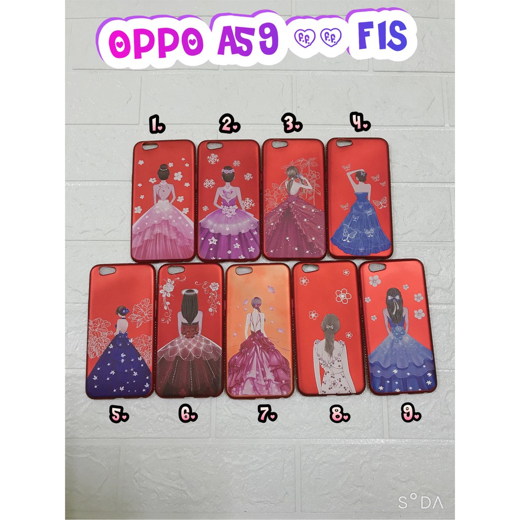 OPPO F1S/ A59_Ốp lưng Silicon thời trang cô gái quay lưng đính đá,..