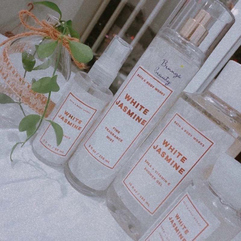 [BILL MỸ] WHITE JASMINE - BỘ XỊT THƠM DƯỠNG THỂ BATH AND BODY WORK