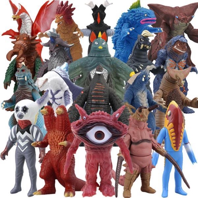 Mua 5 Tặng 1!!! Miễn Phí!Đồ Chơi Quái Vật Ultraman 13CM Bằng Cao Su Mềm