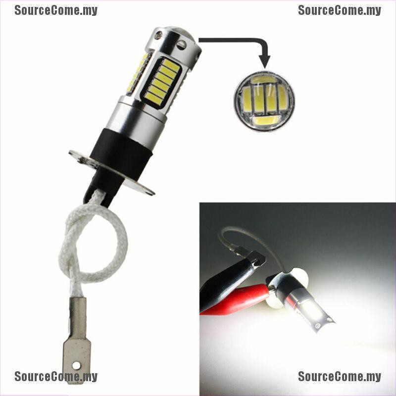 1 Bóng Đèn Led Sương Mù H3 4014 30smd Dc 12v 6000k