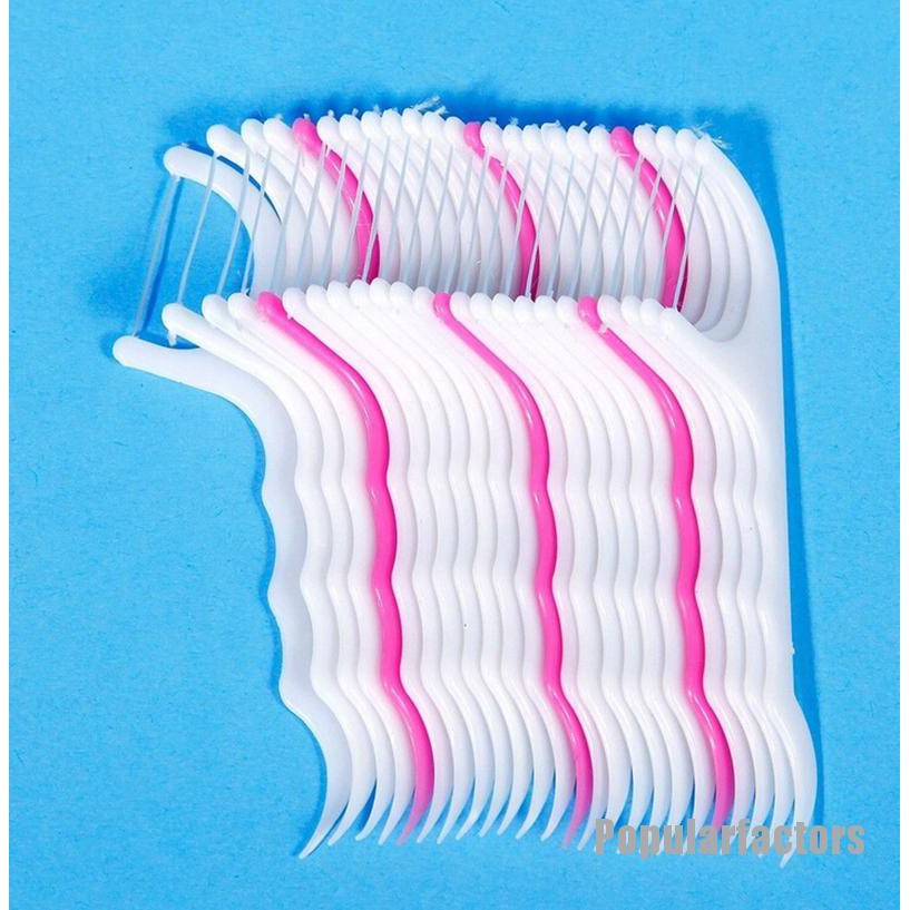 [Hàng mới về] Set 25 tăm chỉ nha khoa tiện lợi chất lượng cao