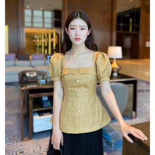 Áo dạ tweed cộc tay - Jane Top