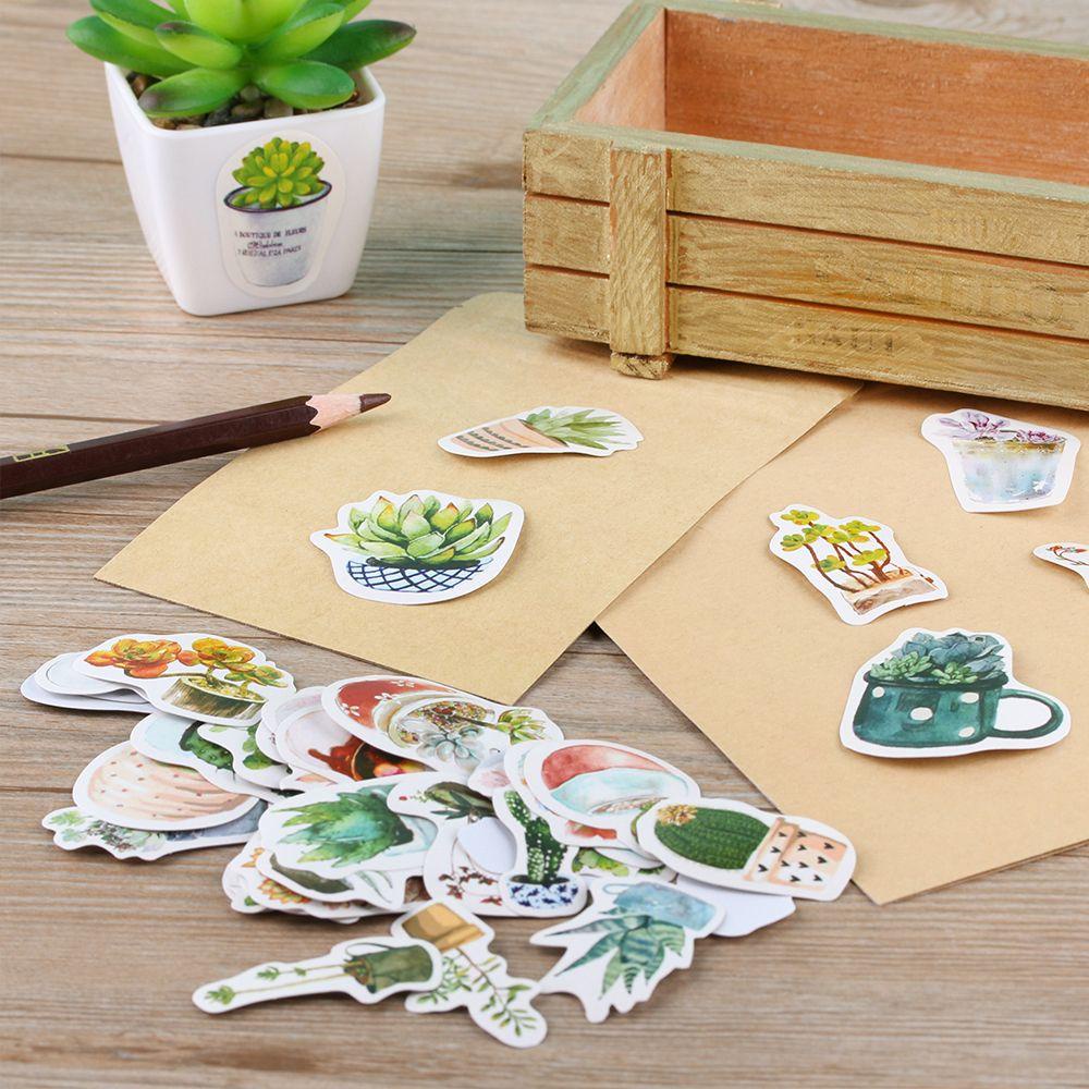 Hộp 50 Sticker Hoạt Hình Dán Trang Trí