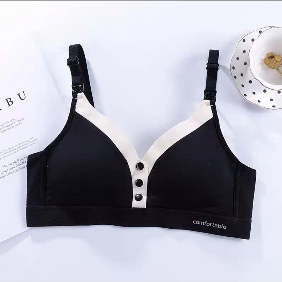 Áo Ngực Bà Bầu ,bra áo lót cho con bú và sau sinh không gọng nâng đỡ chống chảy sệ cho mẹ bầu mới 2021