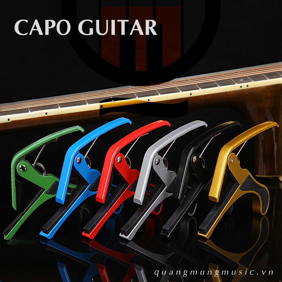 Capo Guitar Ukulele Kim Loại Chất Lượng Cao - Kẹp Chặt Chống Rè, Kẹp lên tông - hạ tông - Kẹp đàn Guitar