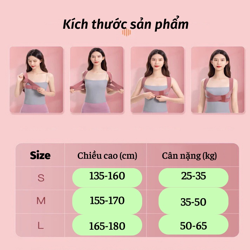 Đai Chống Gù Lưng Đai Hỗ Trợ Chỉnh Sửa Tư Thế Cơ Thể Chất Lượng Cao KHO GIA DỤNG TRẦN PHÚ