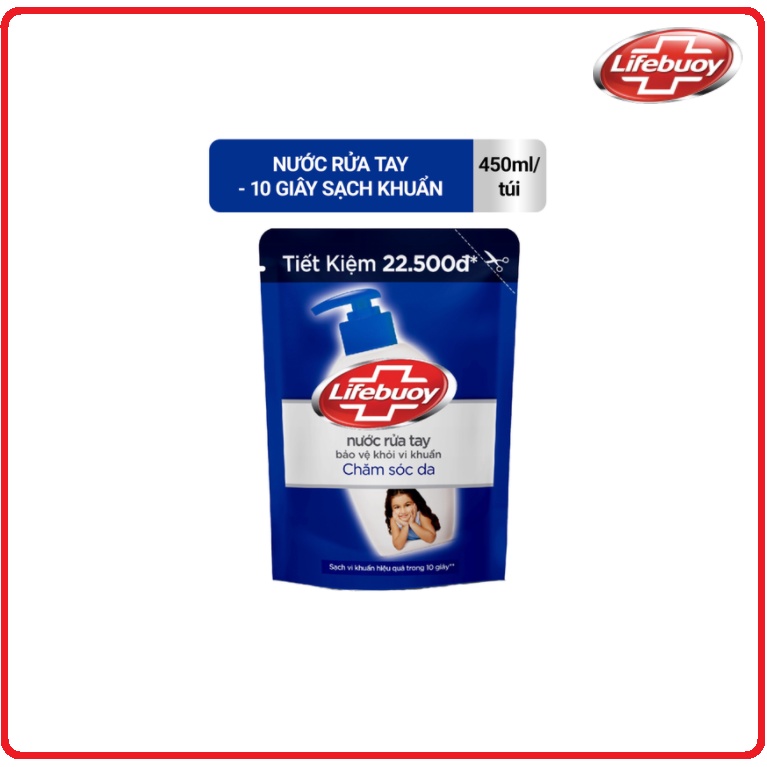 Nước Rửa Tay LIFEBUOY Bảo Vệ Vi Khuẩn Túi 450g