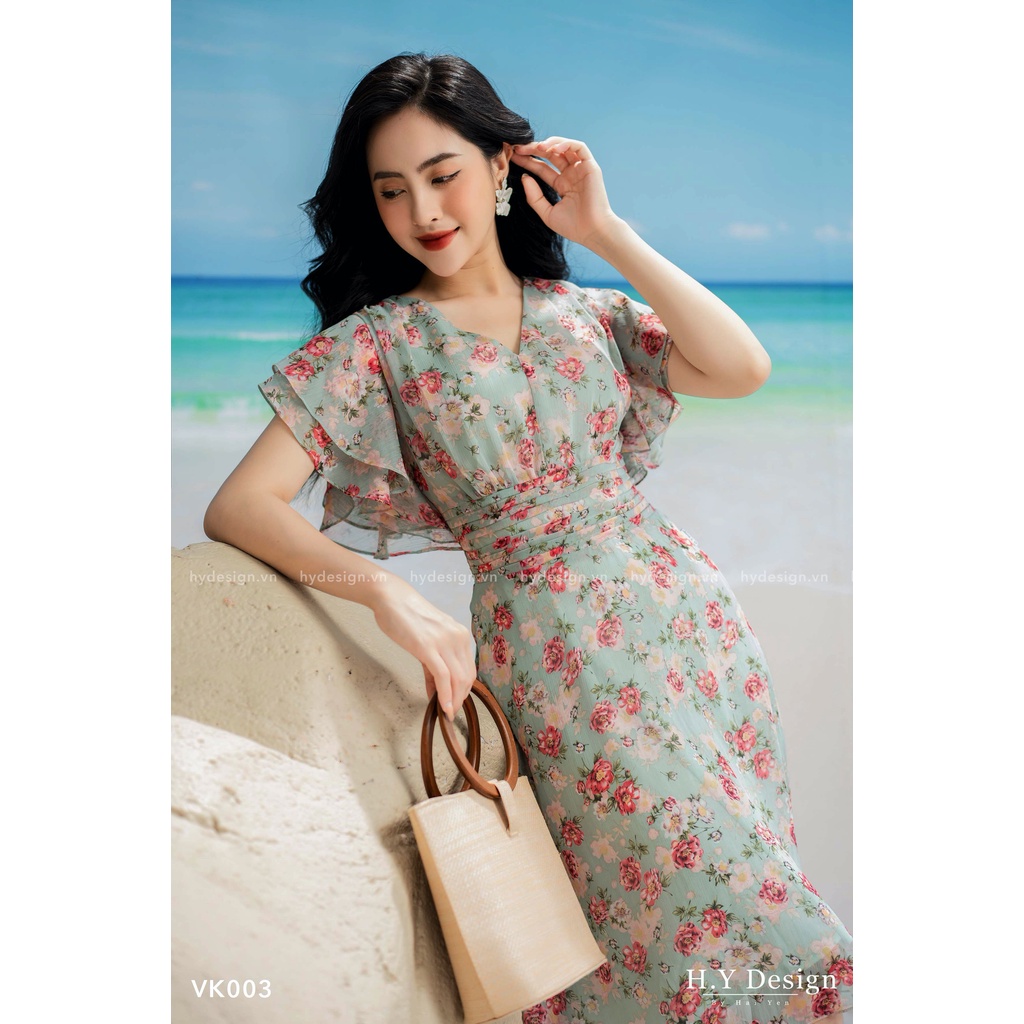 Váy hoa tay cách điệu - VK0031