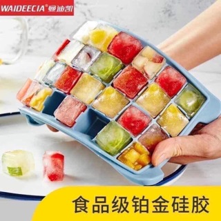 KHAY LÀM ĐÁ SILICON CÓ NẮP ĐẬY SIÊU HOT