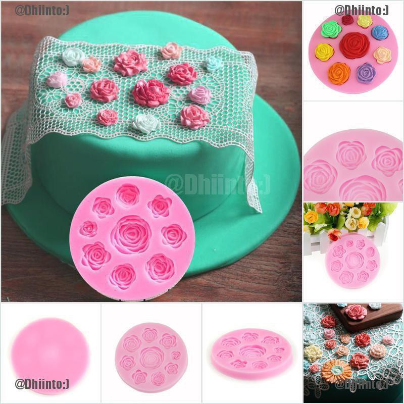 Khuôn silicon làm bánh kẹo socola tạo hình hoa độc đáo dễ thương