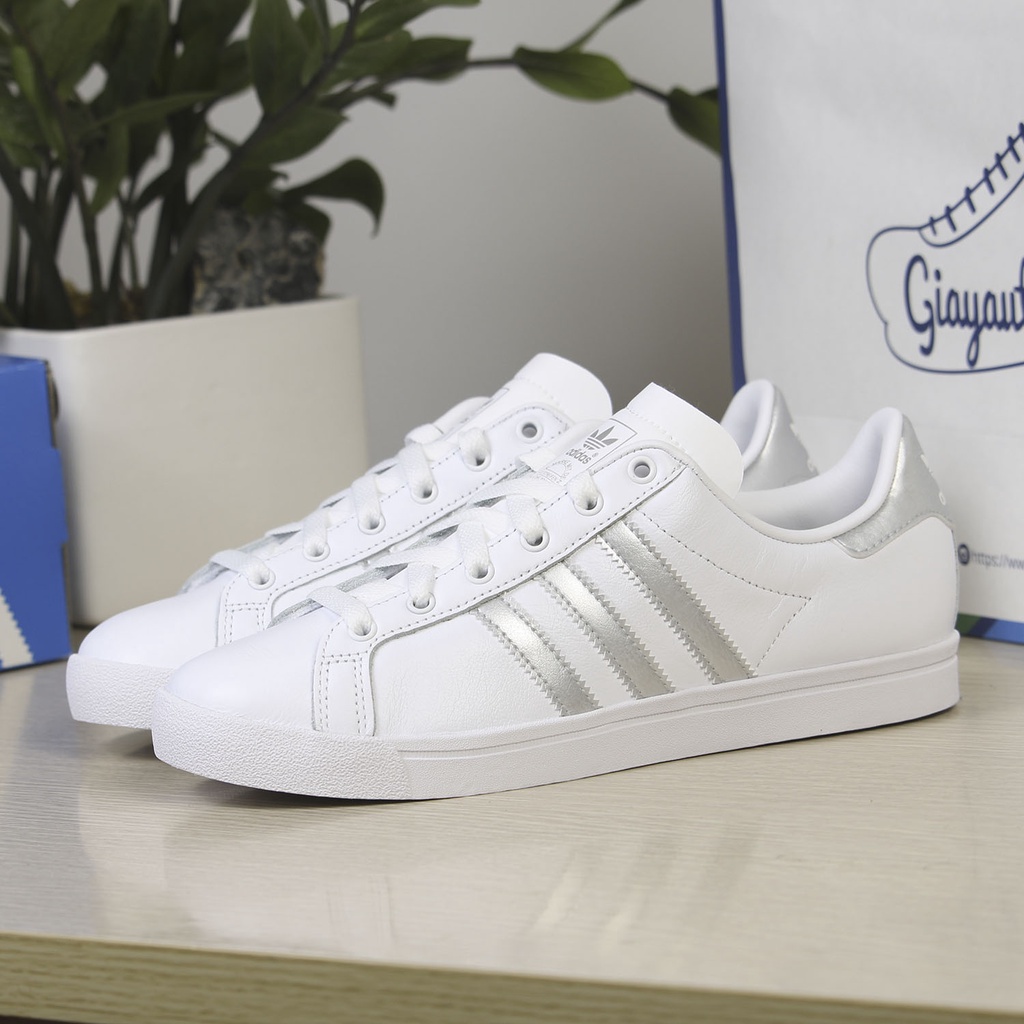 Giày Nữ Chính Hãng Adidas Coast Star EE6521 Sọc Bạc