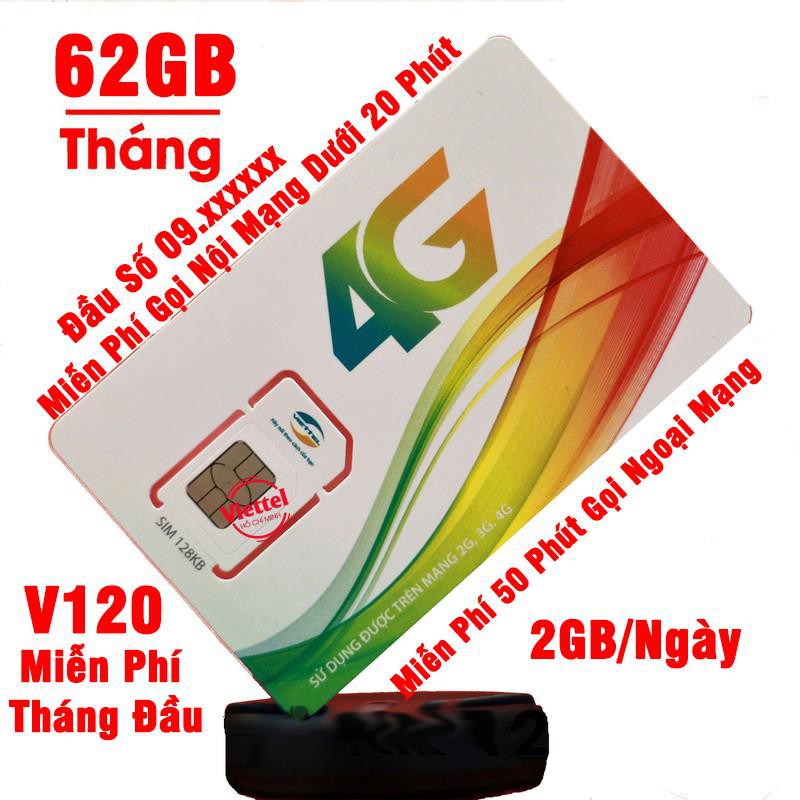 Sim 4G Viettel trọn gói Free Data không giới hạn và nghe gọi miễn phí