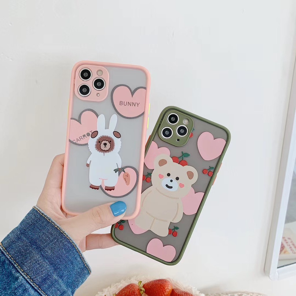 Ốp Điện Thoại Mềm Họa Tiết Gấu Anh Đào 3d Cho Iphone 11 Pro Promax X Xs Xr Xsmax 6 6s 7 8 Plus | BigBuy360 - bigbuy360.vn