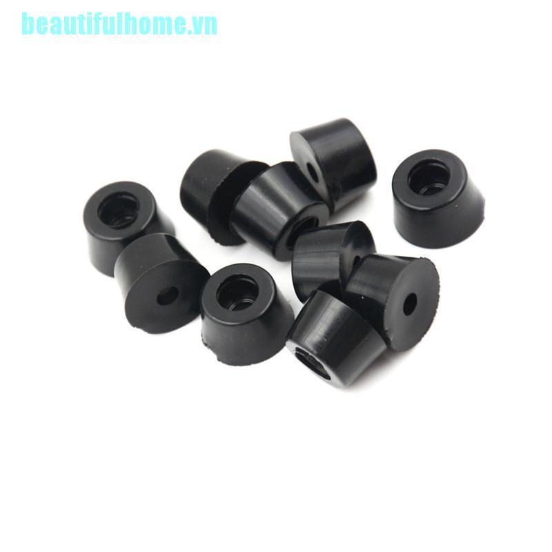 (Hàng Mới Về) Set 10 Miếng Cao Su Tròn 17x10mm Bọc Chân Đàn Guitar