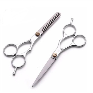 Bộ kéo cắt tỉa tóc, Bộ đôi 2 kéo cắt tóc và kéo tỉa tóc cực bền đẹp chuyên dụng