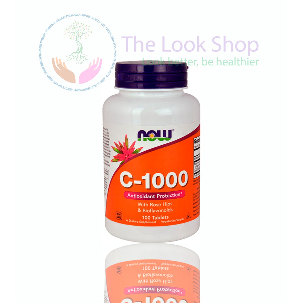 USA- Viên uống Vitamin C-1000 with Rose Hips and Bioflanovoids NOW