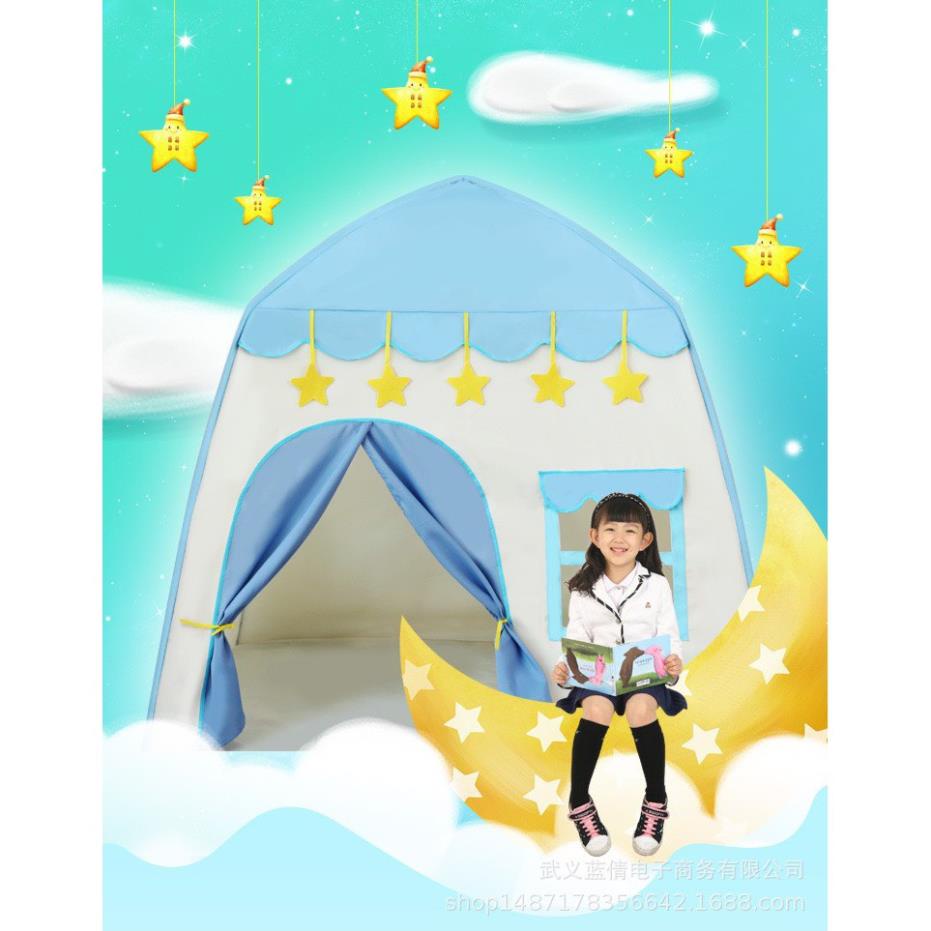 Lều cho bé ,lều công chúa hoàng tử cắm trại gồm 2 màu xanh hồng loại CAO CẤP (mẫu mới 2022)-1k-tkutrang