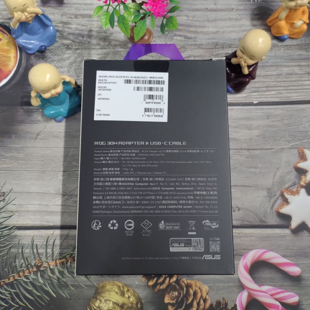 Bộ Sạc + Cáp Dài 1m 30W Asus Rog Phone 2 / 3 / 3 Strix